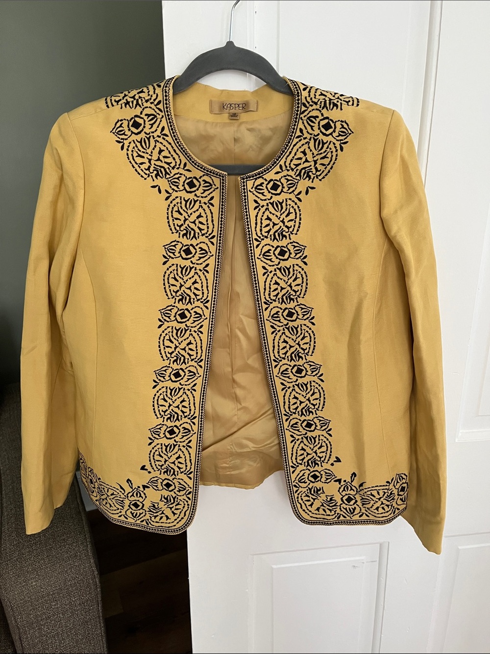Kasper Gold Color Jacket size 12